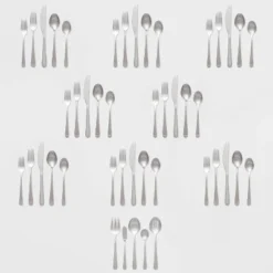 45pc Harrington Flatware Set Silver - Threshold™ -Child Furniture Shop GUEST 014afb64 117b 4392 b63f f9512793ab79