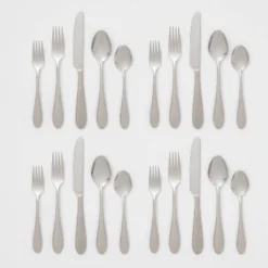 20pc Luxor 18/10 Stainless Steel Flatware Set - Threshold Signature™ -Child Furniture Shop GUEST 0249df9c 4528 4fe4 ae3a bb1cbcc9fee2