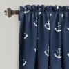 52"x63" Anchor Room Darkening Window Curtain Panels Navy - Lush Décor -Child Furniture Shop GUEST 0265ea98 f4b2 4a1a a904 3f014b3b107f