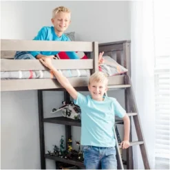 Max & Lily Twin High Loft Bed With Bookcase And Desk -Child Furniture Shop GUEST 0360ef0f e2f1 4945 a6c6 6c56f2954675