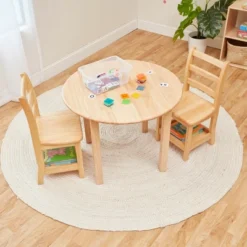 ECR4Kids Three Rung Ladderback Chairs With Storage, 2-Pack - Natural -Child Furniture Shop GUEST 079efd91 8c25 405e a7b4 6459e26d5341