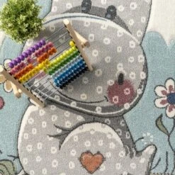 NuLOOM Edine Whimsical Hippo Kids Area Rug -Child Furniture Shop GUEST 08c6fa15 17cb 47e0 8b57 298c40b62964