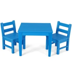 Costway 3PCS Kids Table & 2 Chairs Set Outdoor Heavy-Duty All-Weather Activity Table Set -Child Furniture Shop GUEST 09c0b42b e54a 41ab b924 3b25d6ae0755