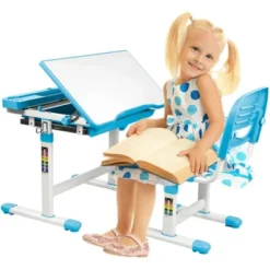 Mount-It! Kids Desk And Chair Set | Height Adjustable Ergonomic Children's School Workstation With Storage Drawer | Blue 16 Mount-It! Kids Desk And Chair Set | Height Adjustable Ergonomic Children's School Workstation With Storage Drawer | Blue -Child Furniture Shop GUEST 0a33b8ac 0cd7 42db ad7a 14e28a3a62e7