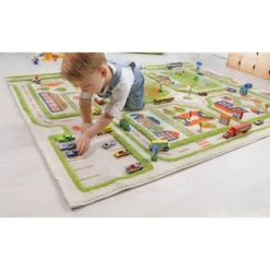 52.5"x71" Traffic Green 3D Play Rug - IVI -Child Furniture Shop GUEST 0ae76ecf b659 4c5c a58e 660e6e31d20f
