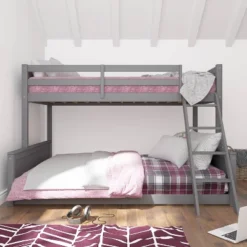 Twin Over Full Capri Wood Bunk Bed Gray - Hillsdale Furniture 22 Twin Over Full Capri Wood Bunk Bed Gray - Hillsdale Furniture -Child Furniture Shop GUEST 0ba356a4 1c17 49bf a835 296c999ab874