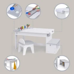 Fantasy Fields - Little Artist Monet Play Art Table Kids Furniture - White/Gray 16 Fantasy Fields - Little Artist Monet Play Art Table Kids Furniture - White/Gray -Child Furniture Shop GUEST 0d0e78db 6714 45b4 98cd f1333aed8b01
