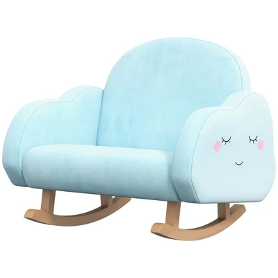 Qaba Kids Rocker Armchair, Children Rocking Chair For Nursery Playroom Preschool, With Solid Wood Legs, Anti-Tipping Design, For 1.5-5 Years 5 Qaba Kids Rocker Armchair, Children Rocking Chair For Nursery Playroom Preschool, With Solid Wood Legs, Anti-Tipping Design, For 1.5-5 Years - Image 3