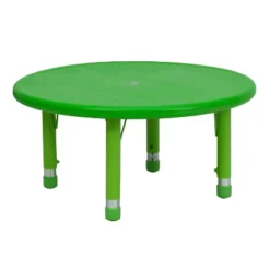 Flash Furniture 33" Round Plastic Height Adjustable Activity Table -Child Furniture Shop GUEST 10cca98e 8a74 4a19 8c9c 49c3b90abe91