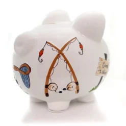 Bank Gone Fishing Pig Bank - One Bank 7.75 Inches - Net Rod Reel Save - 36870 - Ceramic - Multicolored 7 Bank Gone Fishing Pig Bank - One Bank 7.75 Inches - Net Rod Reel Save - 36870 - Ceramic - Multicolored -Child Furniture Shop GUEST 10fff747 df68 4c22 aa0a 9a9b82458ab6