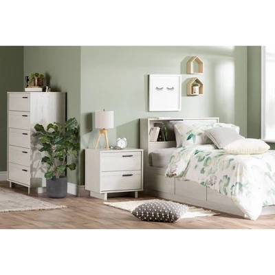 Fynn 2-Drawer Nightstand - South Shore 3 Fynn 2-Drawer Nightstand - South Shore