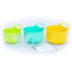 Tovla Jr. 5pc Bowl And Pitcher Set With Recipe Cards Yellow/Green/Teal -Child Furniture Shop GUEST 1c977df3 fd3b 4c89 aecb 98d5b3b395da