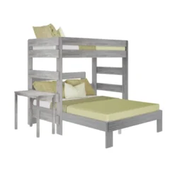 Max & Lily Farmhouse Twin Over Queen L-Shaped Bunk Bed With Desk -Child Furniture Shop GUEST 1ca628a2 c969 4160 b511 26f7da3f7dc8