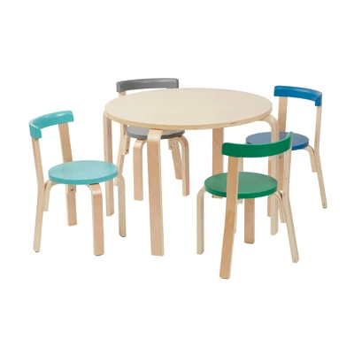 ECR4Kids Bentwood Table And Curved Back Chair Set, Kids Wood Furniture 13 ECR4Kids Bentwood Table And Curved Back Chair Set, Kids Wood Furniture - Image 11
