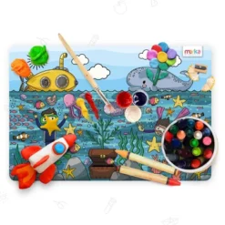 Merka Kids Wipeable Plastic Placemats For Dining Table - Ocean, Space, Jungle, Unicorns For Ages 2 And Up, Set Of 4 8 Merka Kids Wipeable Plastic Placemats For Dining Table - Ocean, Space, Jungle, Unicorns For Ages 2 And Up, Set Of 4 -Child Furniture Shop GUEST 1f8d604a f296 4f75 a84b 02bb31e56d1c