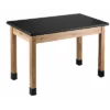 National Public Seating Wood Science Table Chemical Resistant Series 24"" X 60"" Black/Ashwood -Child Furniture Shop GUEST 2111db27 6366 4777 971b 7bd762857634