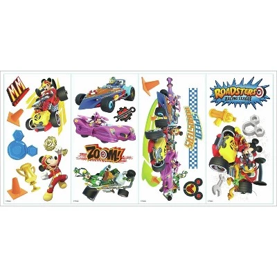 RoomMates Disney Mickey Mouse & Friends Mickey And The Roadster Racers Peel And Stick Wall Decals 3 RoomMates Disney Mickey Mouse & Friends Mickey And The Roadster Racers Peel And Stick Wall Decals