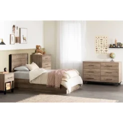 Arlen Mates Bed With 3 Drawers Weathered Oak - South Shore -Child Furniture Shop GUEST 23ab671d f50c 4da0 be7e db323e4dea94