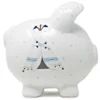 Bank Blue Bohemian Piggy Bank - One Piggy Bank 7.5 Inches - Arrows Tent Tepee - 36911 - Ceramic - White -Child Furniture Shop GUEST 23dcc121 eeab 4071 ab2e 6cc84940bd00