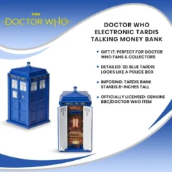 Seven20 Doctor Who Electronic TARDIS Talking Money Bank -Child Furniture Shop GUEST 244d069d 1cc6 4a7b 987e e0a3db6ef310