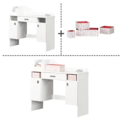Tiara Makeup Desk Pure White - South Shore -Child Furniture Shop GUEST 249ae5a3 678d 4797 9b87 e6d76cd63852