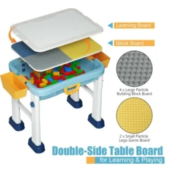 Costway 6 In 1 Kids Activity Table Set W/ Chair Toddler Luggage Building Block Table -Child Furniture Shop GUEST 24fd1322 effa 4a5c 96af da9be7c3a77d