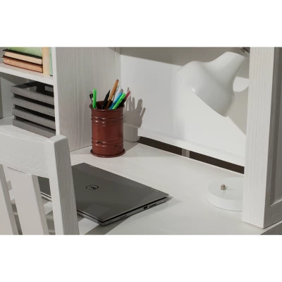 Kids' Highlands Desk With Hutch White - Hillsdale Furniture 7 Kids' Highlands Desk With Hutch White - Hillsdale Furniture - Image 5