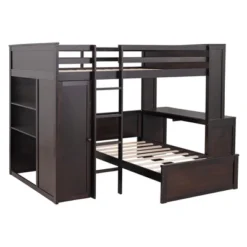 Loft Bed With Stand-Alone Bed, Shelves, Desk And Wardrobe - ModernLuxe 15 Loft Bed With Stand-Alone Bed, Shelves, Desk And Wardrobe - ModernLuxe -Child Furniture Shop GUEST 277f4424 1789 4f07 acd7 1c83742974c7