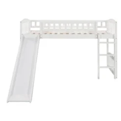Twin Size Loft Bed With Slide And Ladder - ModernLuxe -Child Furniture Shop GUEST 28c3fd73 370d 4fc1 a527 9a0380bed031