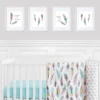 4pc Feather Art Print Set - Sweet Jojo Designs -Child Furniture Shop GUEST 2b135695 9d1e 451b b7ca 176dce49940d