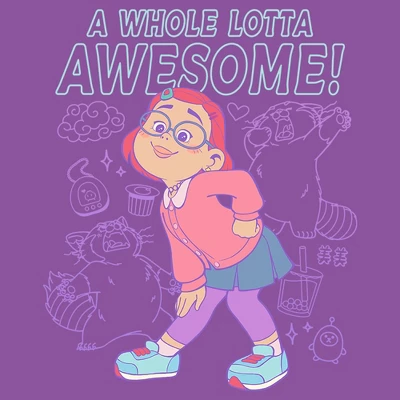 Girl's Turning Red A Whole Lotta Awesome T-Shirt 3 Girl's Turning Red A Whole Lotta Awesome T-Shirt