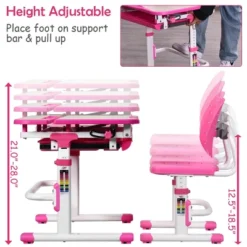 Costway Children Desk Chair Set Adjustable Study Table Drawer Winged Backrest Chair 14 Costway Children Desk Chair Set Adjustable Study Table Drawer Winged Backrest Chair -Child Furniture Shop GUEST 2d955549 2dc9 437d 9b02 807e2e79367d