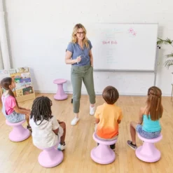ECR4Kids Twist Wobble Stool, Active Learning Chair, Flex Seating, 14in Seat Height -Child Furniture Shop GUEST 32ab12c6 3347 40ab b271 026357388c13