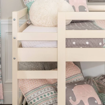 Twin Over Twin Indy Solid Wood Low Bunk Bed - Saracina Home 8 Twin Over Twin Indy Solid Wood Low Bunk Bed - Saracina Home - Image 6