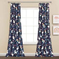 84"x52" Set Of 2 Unicorn Heart Window Curtain Panels - Lush Décor 12 84"x52" Set Of 2 Unicorn Heart Window Curtain Panels - Lush Décor -Child Furniture Shop GUEST 330acdd4 7479 4f9f a662 5e8a8bdbc320