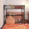 Twin Max Metal Loft Bed With Desk Black - Room & Joy 2 Twin Max Metal Loft Bed With Desk Black - Room & Joy -Child Furniture Shop GUEST 3419cfda fcb9 426f a7ab 4e88e3eb241e