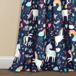 84"x52" Set Of 2 Unicorn Heart Window Curtain Panels - Lush Décor 10 84"x52" Set Of 2 Unicorn Heart Window Curtain Panels - Lush Décor -Child Furniture Shop GUEST 382cb9a2 d17d 4946 a194 c5cfcec38629
