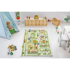 39"x59" Traffic Green 3D Play Rug - IVI -Child Furniture Shop GUEST 3a6308ca 609f 4557 bdf1 d7135ffe86db