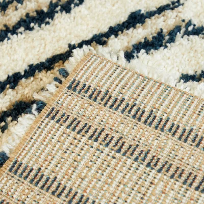 Forbes Striped Shag Kids' Rugs White - Balta Rugs 4 Forbes Striped Shag Kids' Rugs White - Balta Rugs - Image 2