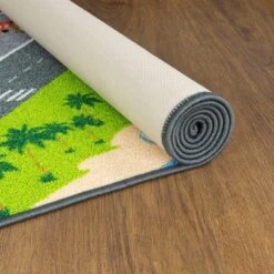 KC CUBS Boy & Girl Kids City Road Car Vehicle Traffic Educational Learning & Game Play Non Slip Nursery Bedroom Classroom Rug Carpet -Child Furniture Shop GUEST 3f0959bb b459 4921 a62e 64babbc8ebd7