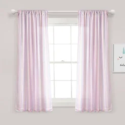Kids' Rainbow Sheer Rod Pocket With Lining Single Window Curtain Panel Rainbow/White - Lush Décor -Child Furniture Shop GUEST 4068f937 8c3e 4d80 b16e 0717ab4086a8