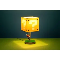 14" Nintendo Super Mario Block Table Lamp -Child Furniture Shop GUEST 41e30422 bb76 4f1f 9d67 3474734ccbdd