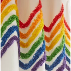 2pk Rainbow Tufted Striped Poletop Curtains - Dream Factory -Child Furniture Shop GUEST 41fc4b08 0893 462c 8f9a 928d29b87fd7