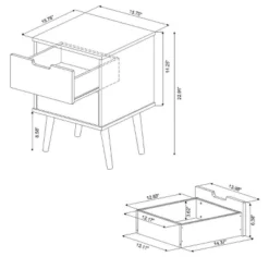 Modern Kids' Nightstand White - Pillowfort™ -Child Furniture Shop GUEST 43187505 1f27 4b45 8d32 b1cd213ac469