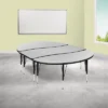 Emma And Oliver 3 Piece 86" Oval Wave Collaborative Grey Kids Adjustable Activity Table Set 1 Emma And Oliver 3 Piece 86" Oval Wave Collaborative Grey Kids Adjustable Activity Table Set -Child Furniture Shop GUEST 4597fdce b914 4123 8d1a ec9c6fa6a5c6
