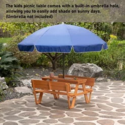 Gardenised Wooden Kids Picnic Table Bench With Backrest, Outdoor Children's Backyard Table, Crafting, Dining, And Playtime Patio Table 16 Gardenised Wooden Kids Picnic Table Bench With Backrest, Outdoor Children's Backyard Table, Crafting, Dining, And Playtime Patio Table -Child Furniture Shop GUEST 47b394ad 60cf 4b60 8b09 21d6ddcac46c