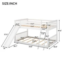 Wood Bunk Bed With Convertible Slide And Ladder-ModernLuxe -Child Furniture Shop GUEST 483d8fbe b73b 476e b843 95918b4bb004