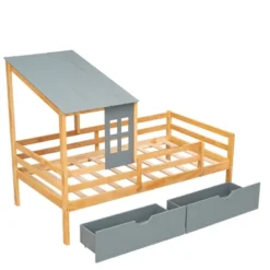 Twin Size House Low Loft Bed With Two Storage Drawers - ModernLuxe 14 Twin Size House Low Loft Bed With Two Storage Drawers - ModernLuxe -Child Furniture Shop GUEST 499c6d72 8440 442a 85c3 b5ea1b99e2b6