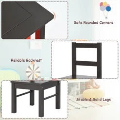 Costway 2-in-1 Kids Activity Table & 2 Chairs Set W/Storage Building Block Table -Child Furniture Shop GUEST 4e19353f 0db7 46e2 851a 9f59ed17580a