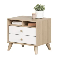Yodi 2 Drawer Nightstand Soft Elm/White - South Shore -Child Furniture Shop GUEST 4ed141dc b5af 4afa b2eb c1819d50f505